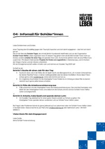 04 – Infomail für Schüler*innen